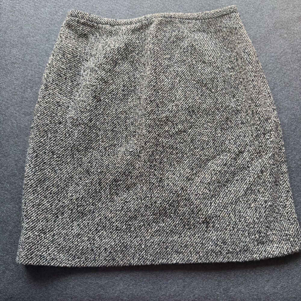 vtg ann taylor Wool Mini Skirt 8 Brown Made In Korea textured y2k preppy B14